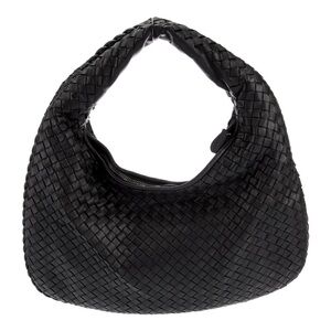 Bottega Veneta Hobo Intrecciato Small black leather